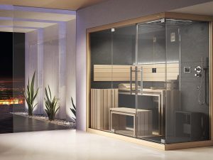 saune combinate - Sauna Sasha Mi Jacuzzi con doccia emozionale Ticino