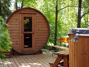saune a botte - Sauna a botte con tinozza idromassaggio Ticino